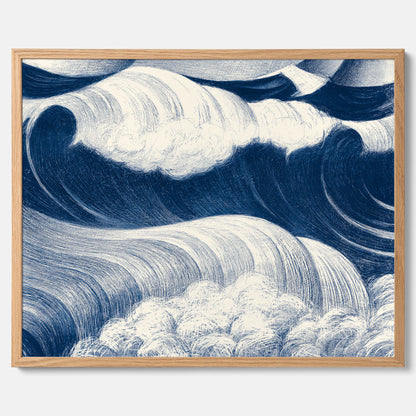 &quot;The Wave&quot; poster – C. R. W. Nevinson – Japansk konst