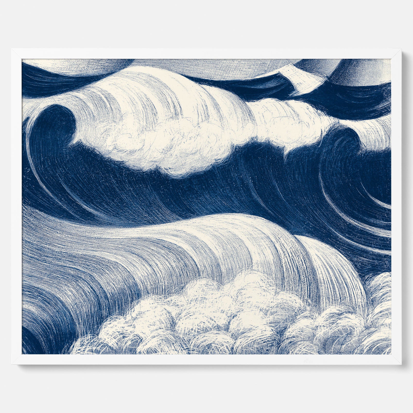 &quot;The Wave&quot; poster – C. R. W. Nevinson – Japansk konst