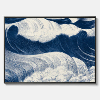 "The Wave" canvas – C. R. W. Nevinson – Japansk konst