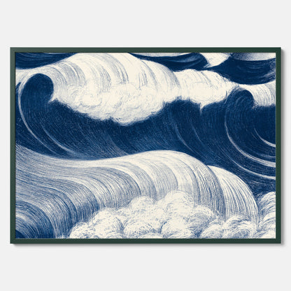 &quot;The Wave&quot; poster – C. R. W. Nevinson – Japansk konst