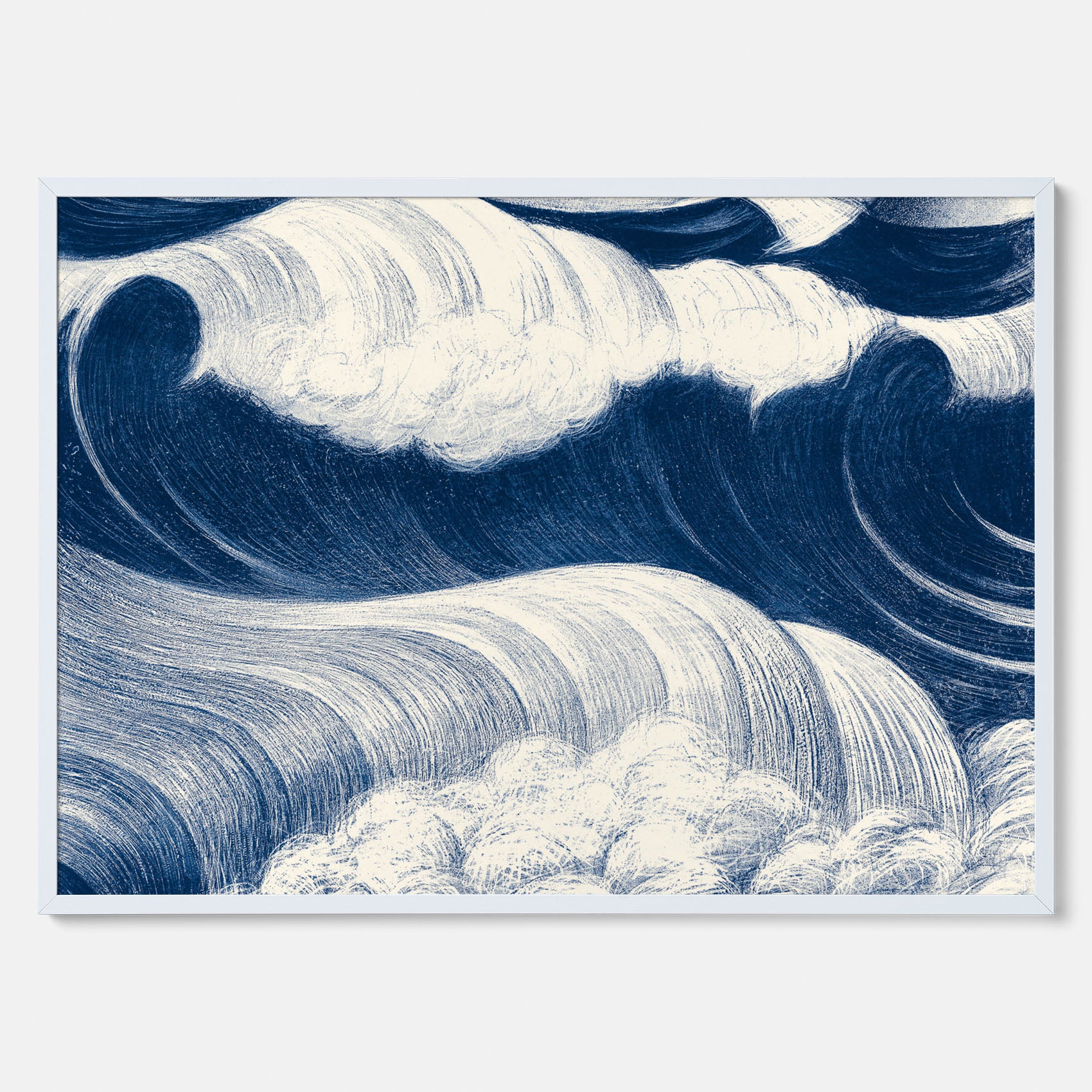 &quot;The Wave&quot; poster – C. R. W. Nevinson – Japansk konst