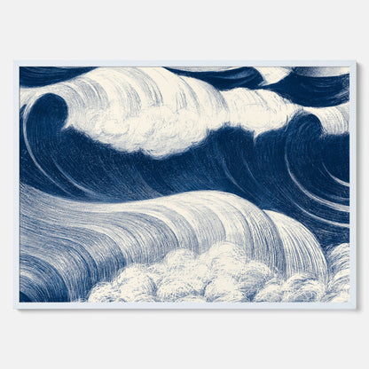 &quot;The Wave&quot; poster – C. R. W. Nevinson – Japansk konst