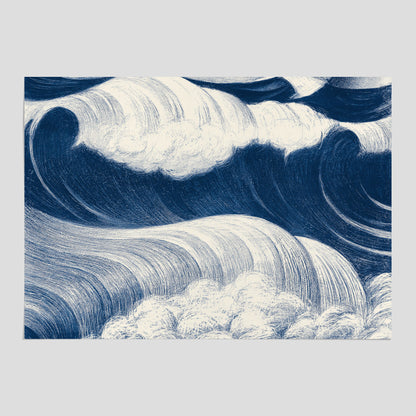 &quot;The Wave&quot; poster – C. R. W. Nevinson – Japansk konst