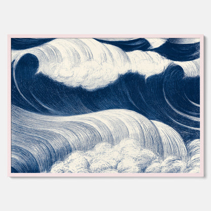 &quot;The Wave&quot; poster – C. R. W. Nevinson – Japansk konst