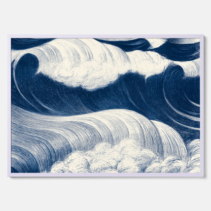 &quot;The Wave&quot; poster – C. R. W. Nevinson – Japansk konst