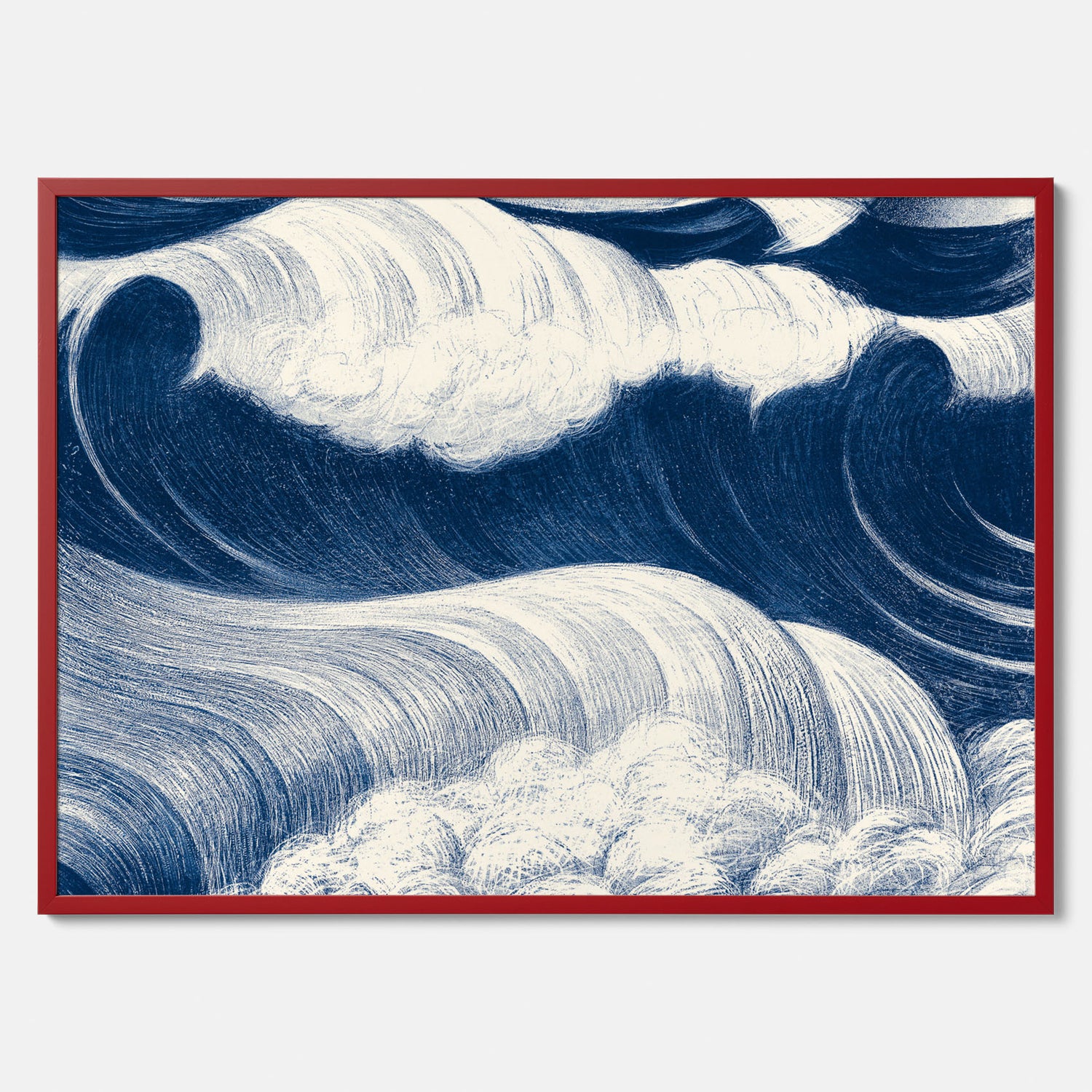 &quot;The Wave&quot; poster – C. R. W. Nevinson – Japansk konst