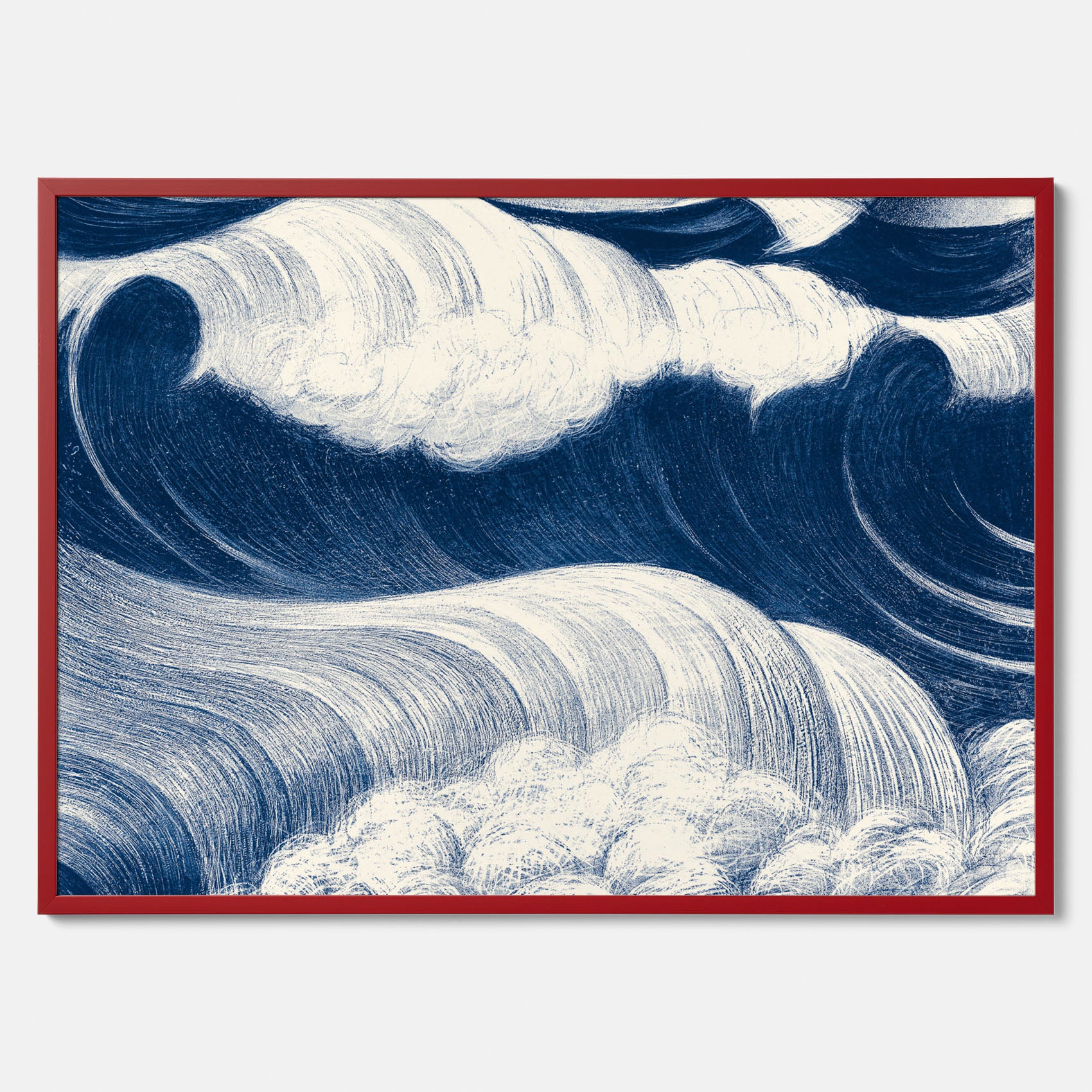 &quot;The Wave&quot; poster – C. R. W. Nevinson – Japansk konst