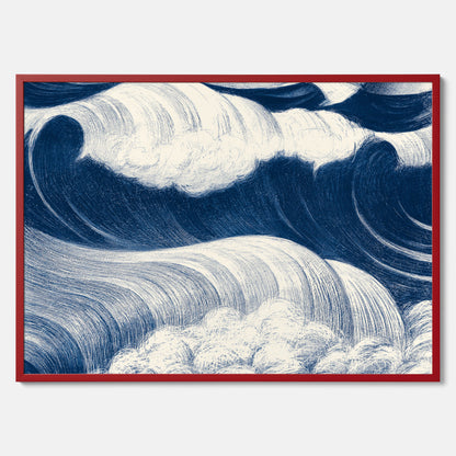 &quot;The Wave&quot; poster – C. R. W. Nevinson – Japansk konst
