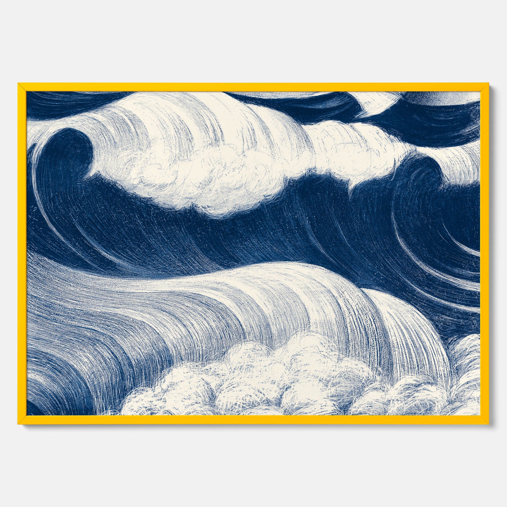 &quot;The Wave&quot; poster – C. R. W. Nevinson – Japansk konst