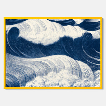 &quot;The Wave&quot; poster – C. R. W. Nevinson – Japansk konst