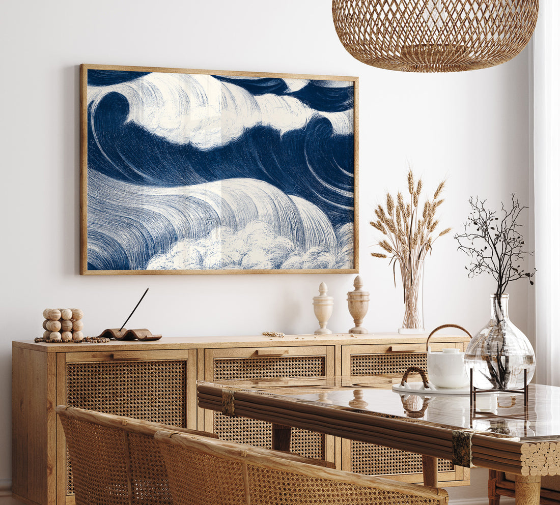 &quot;The Wave&quot; poster – C. R. W. Nevinson – Japansk konst