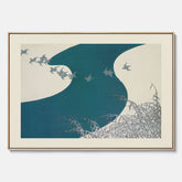 Tavla med "Birds" canvas – Kamisaka Sekka – Japansk konst