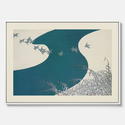 Tavla med "Birds" canvas – Kamisaka Sekka – Japansk konst