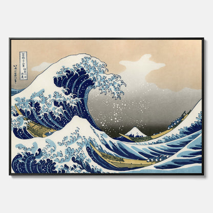 Canvas tavla med The Great Wave off Kanagawa poster – Katsushika Hokusai – Japansk konst