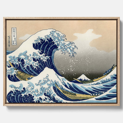 Canvas tavla med The Great Wave off Kanagawa poster – Katsushika Hokusai – Japansk konst
