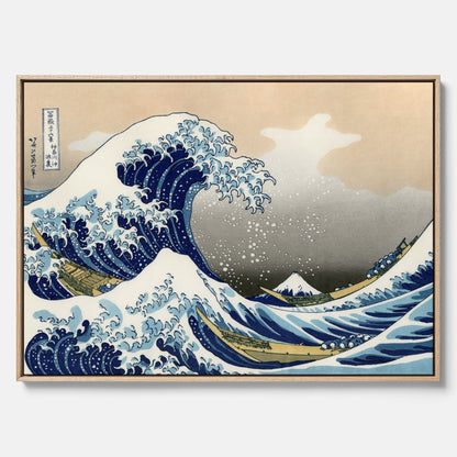 Canvas tavla med The Great Wave off Kanagawa poster – Katsushika Hokusai – Japansk konst