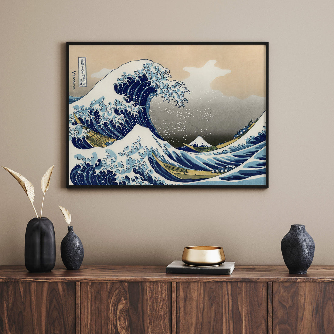 Tavla med The Great Wave off Kanagawa poster – Katsushika Hokusai – Japansk konst
