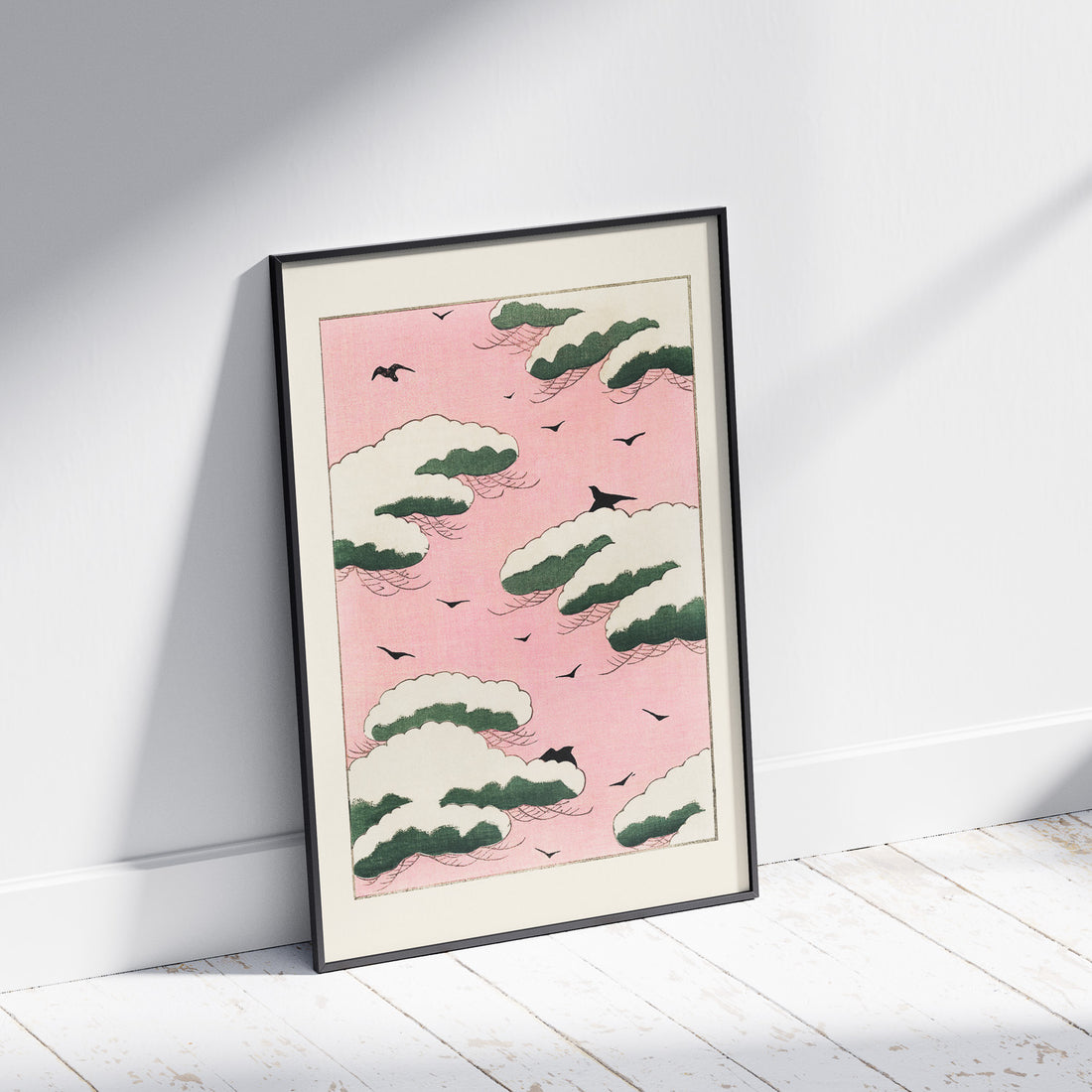Tavla, Japansk Rosa Himmel poster  – Vintageposter av Watanabe Shōtei