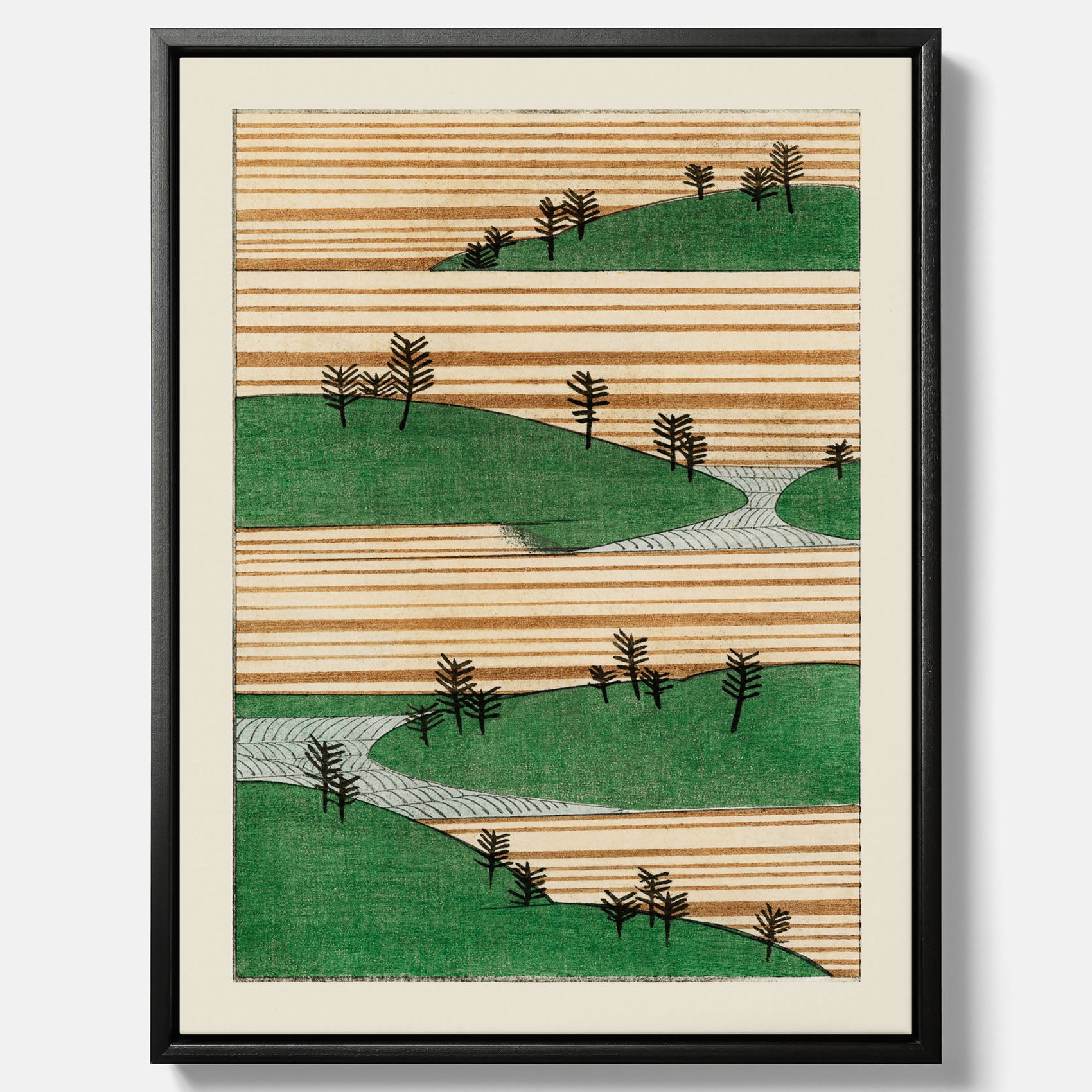 Japanskt Landskap canvas  – Vintageposter av Watanabe Shōtei