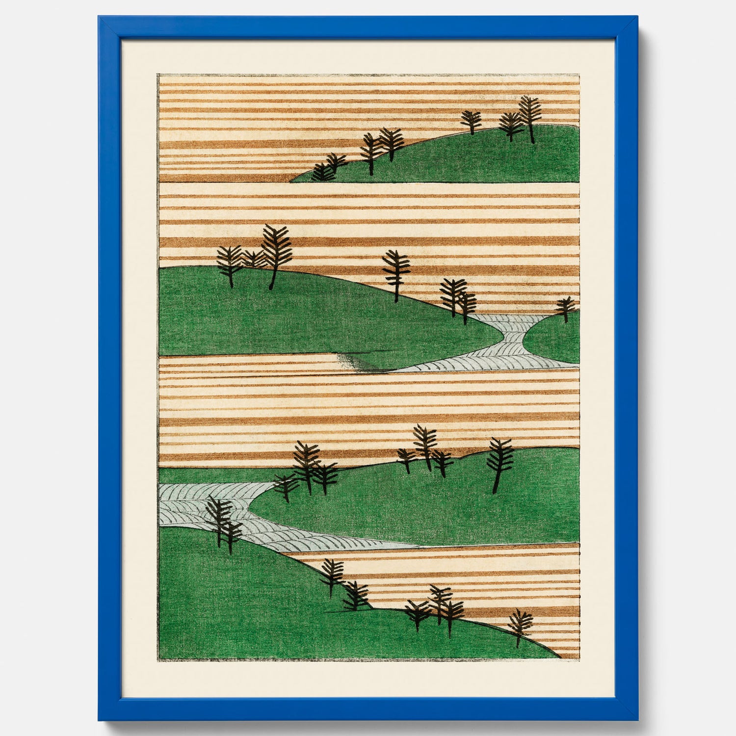 Japanskt Landskap poster  – Vintageposter av Watanabe Shōtei