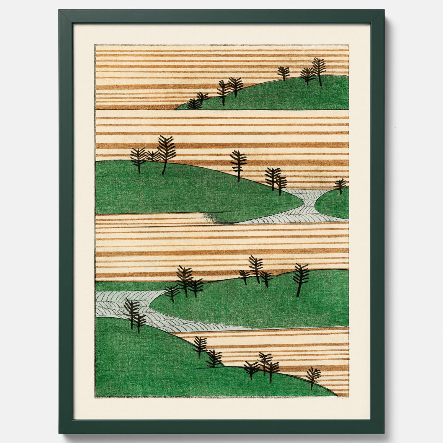 Japanskt Landskap poster  – Vintageposter av Watanabe Shōtei