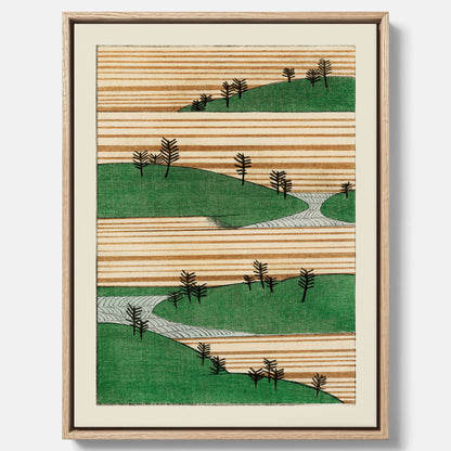 Japanskt Landskap canvas  – Vintageposter av Watanabe Shōtei