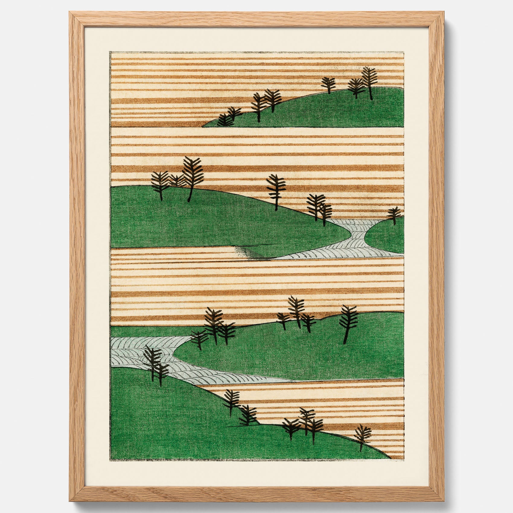 Japanskt Landskap poster  – Vintageposter av Watanabe Shōtei