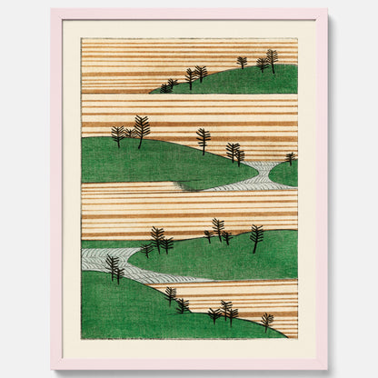 Japanskt Landskap poster  – Vintageposter av Watanabe Shōtei