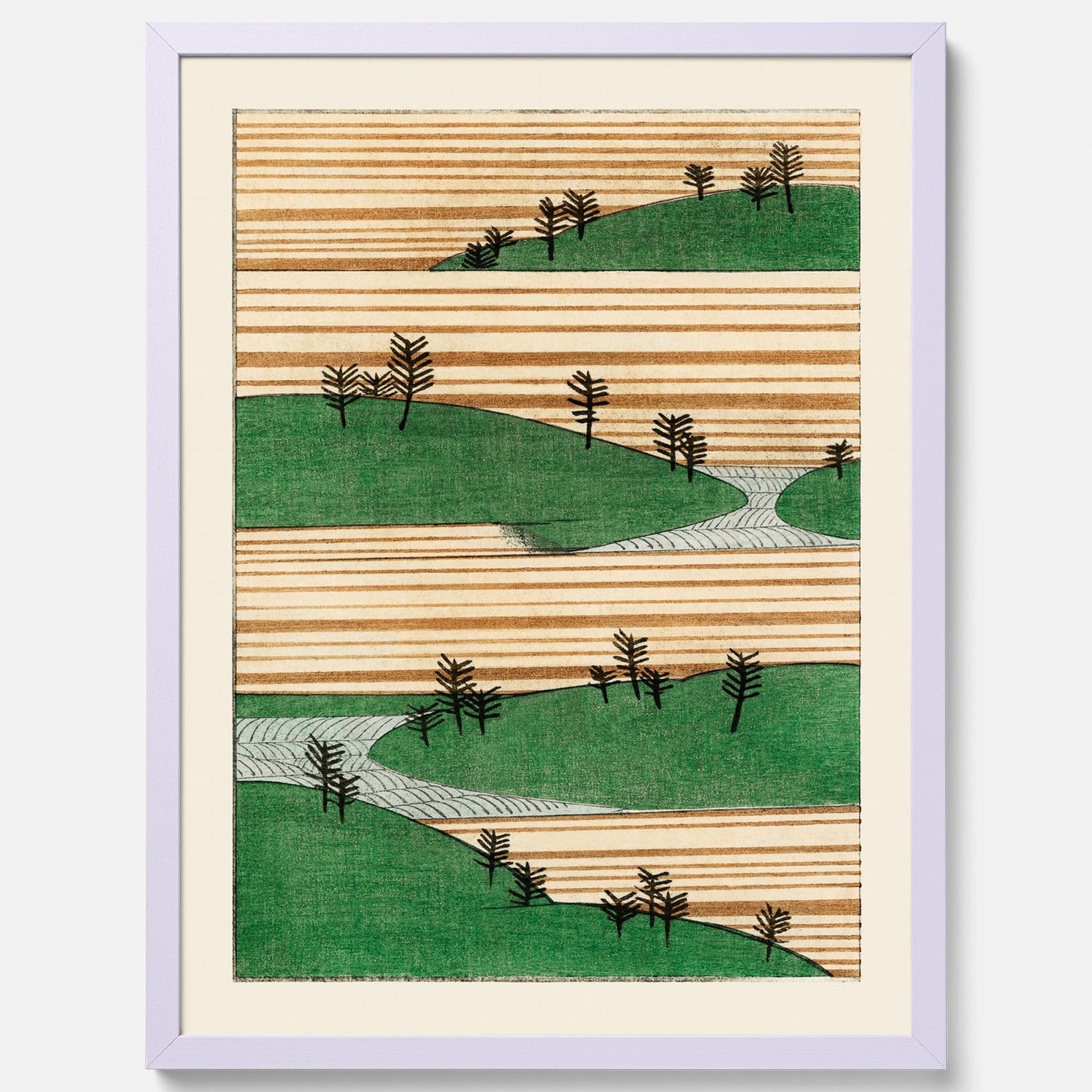 Japanskt Landskap poster  – Vintageposter av Watanabe Shōtei