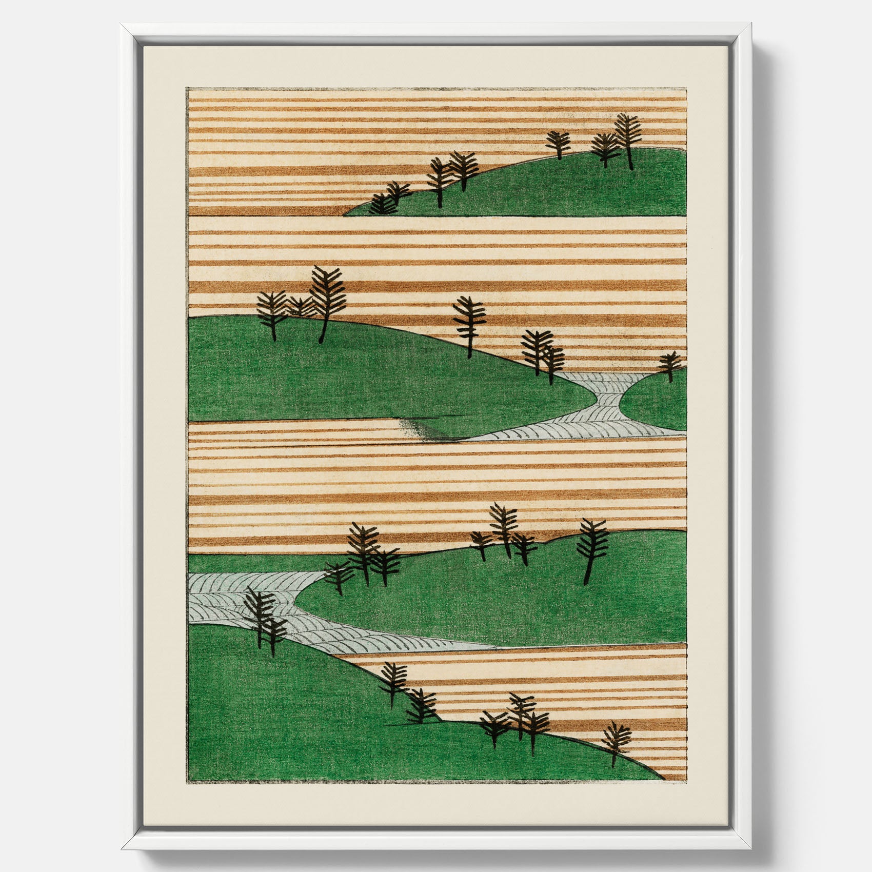 Japanskt Landskap canvas  – Vintageposter av Watanabe Shōtei