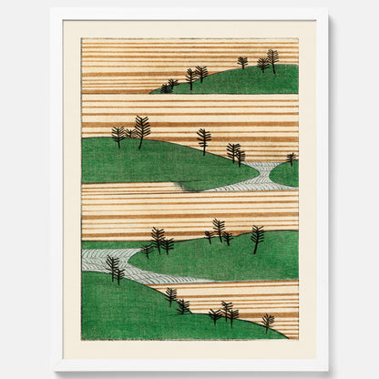 Japanskt Landskap poster  – Vintageposter av Watanabe Shōtei