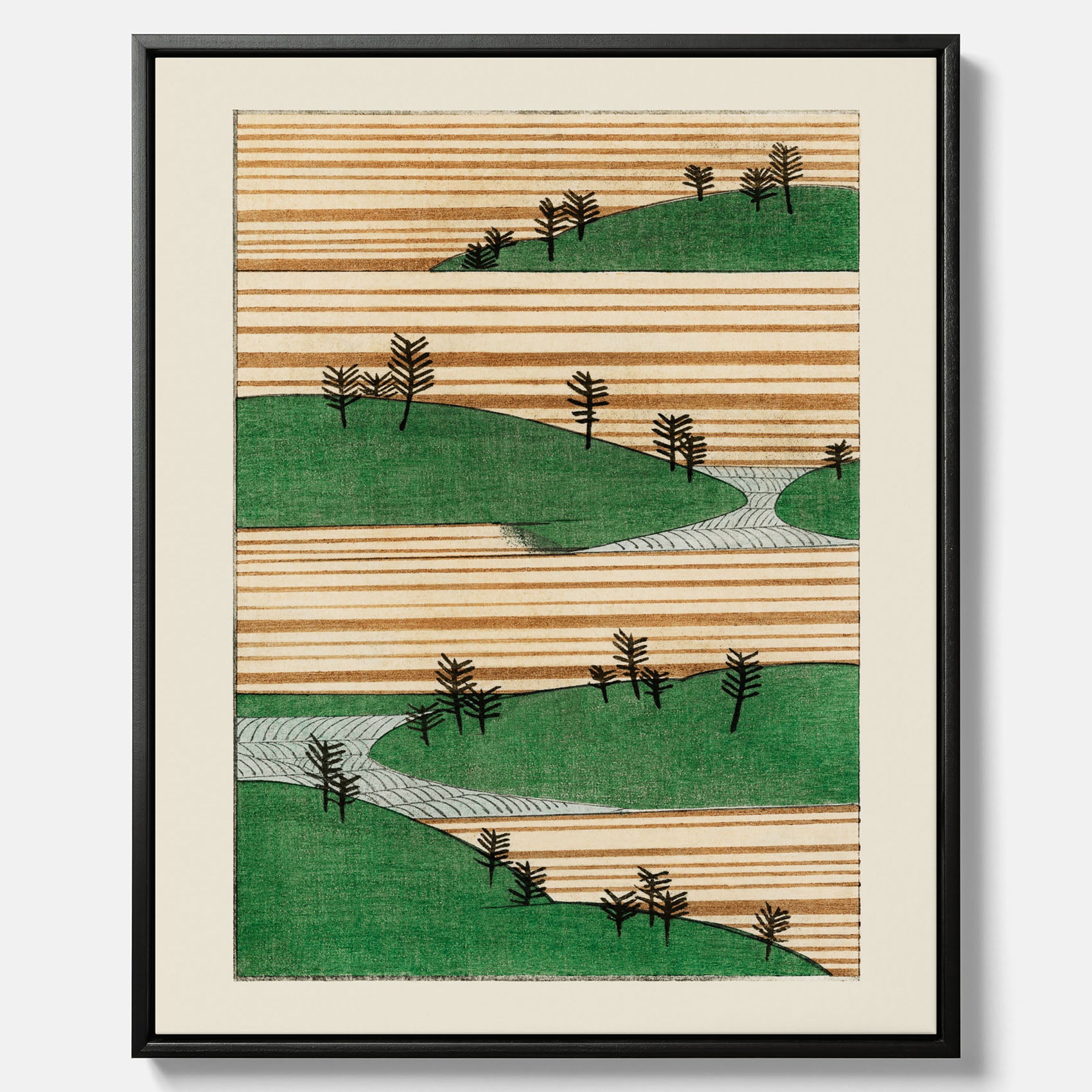 Japanskt Landskap canvas  – Vintageposter av Watanabe Shōtei