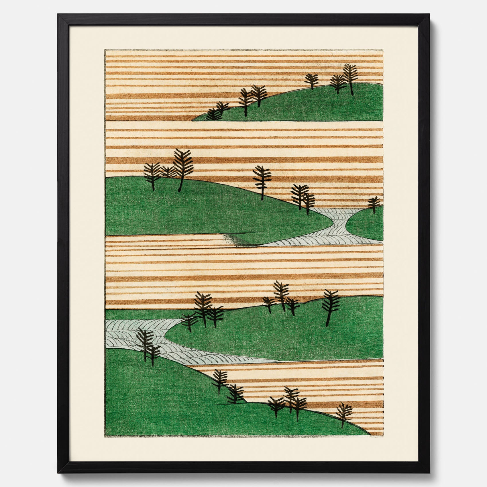 Japanskt Landskap poster  – Vintageposter av Watanabe Shōtei