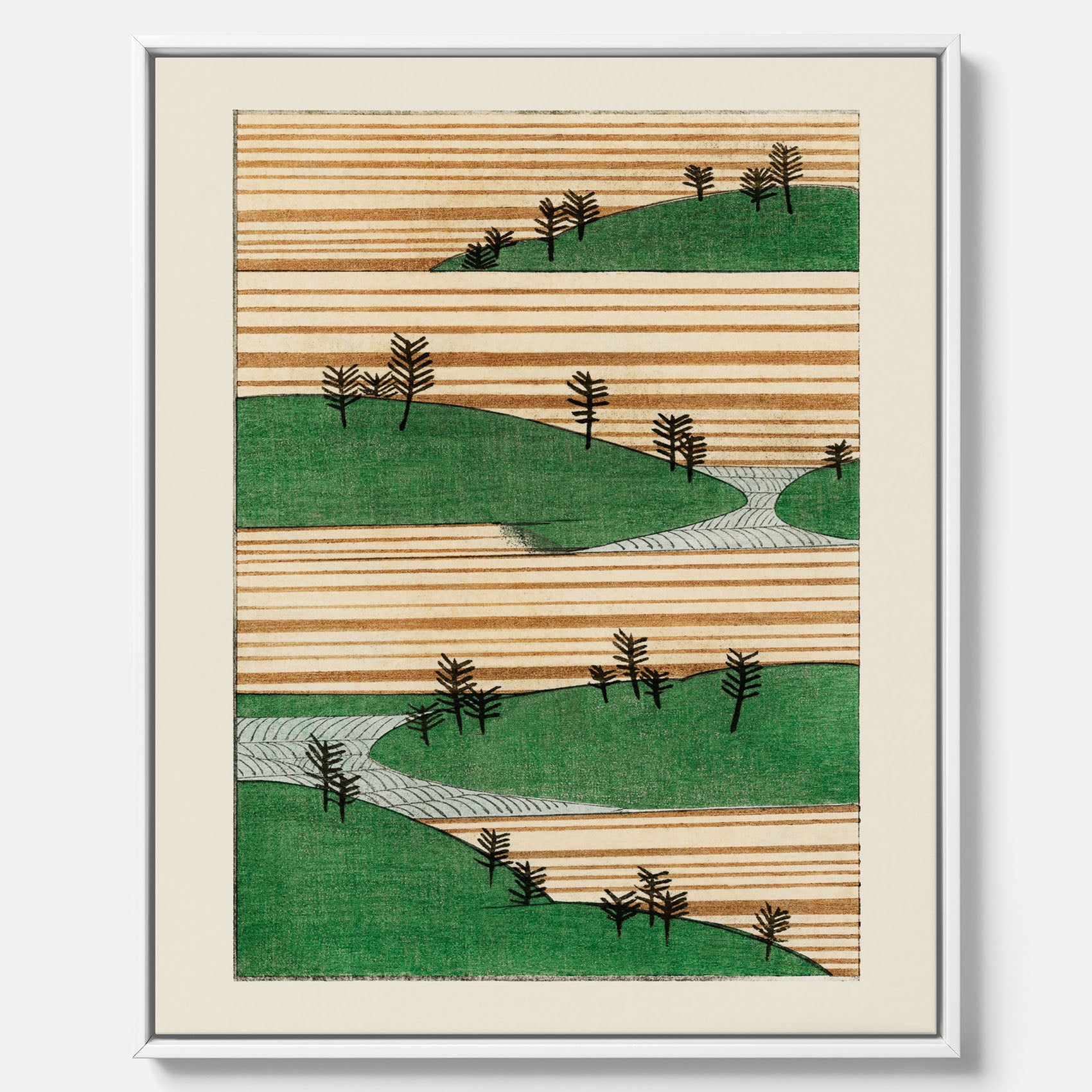 Japanskt Landskap canvas  – Vintageposter av Watanabe Shōtei