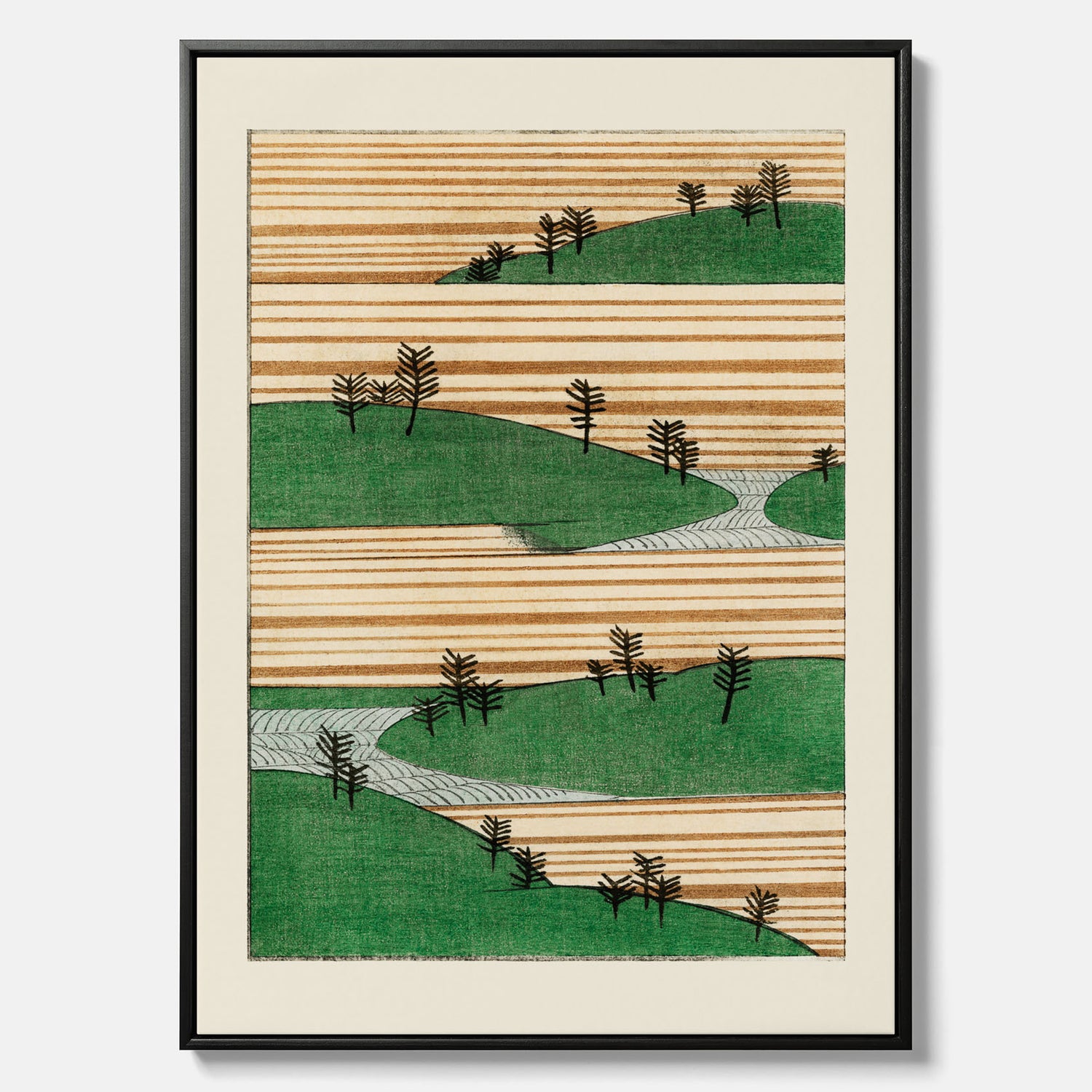 Japanskt Landskap canvas  – Vintageposter av Watanabe Shōtei