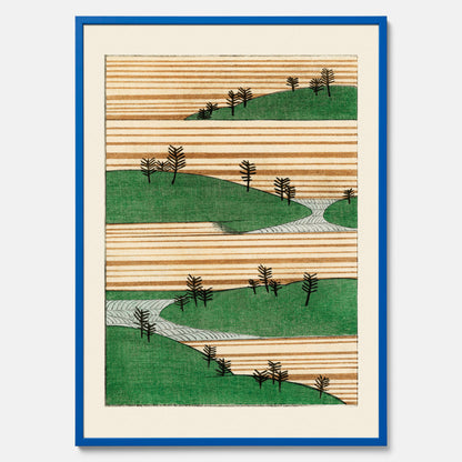 Japanskt Landskap poster  – Vintageposter av Watanabe Shōtei