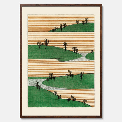 Japanskt Landskap poster  – Vintageposter av Watanabe Shōtei