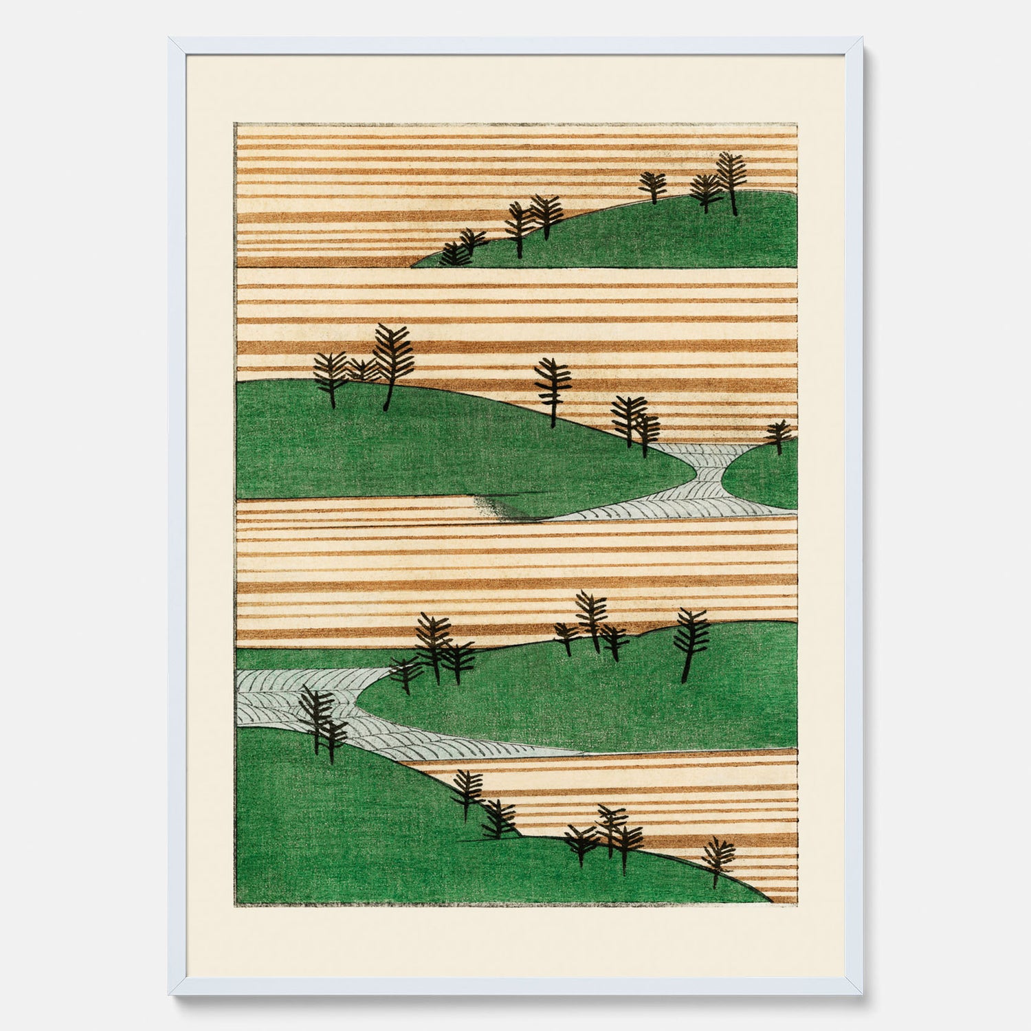 Japanskt Landskap poster  – Vintageposter av Watanabe Shōtei