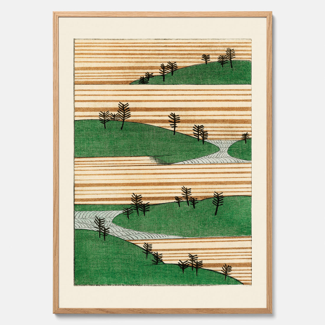 Japanskt Landskap poster  – Vintageposter av Watanabe Shōtei