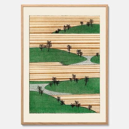 Japanskt Landskap poster  – Vintageposter av Watanabe Shōtei