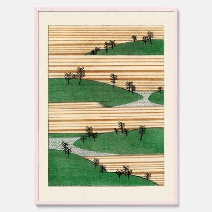 Japanskt Landskap poster  – Vintageposter av Watanabe Shōtei