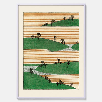 Japanskt Landskap poster  – Vintageposter av Watanabe Shōtei