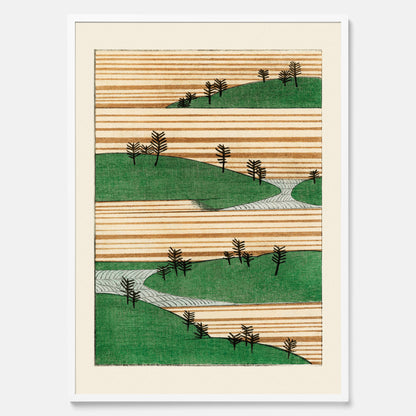 Japanskt Landskap poster  – Vintageposter av Watanabe Shōtei