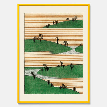 Japanskt Landskap poster  – Vintageposter av Watanabe Shōtei