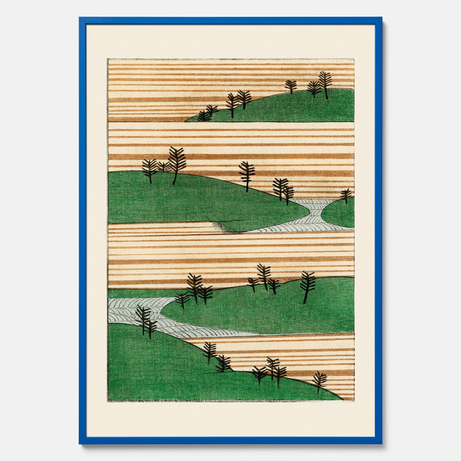 Japanskt Landskap poster  – Vintageposter av Watanabe Shōtei