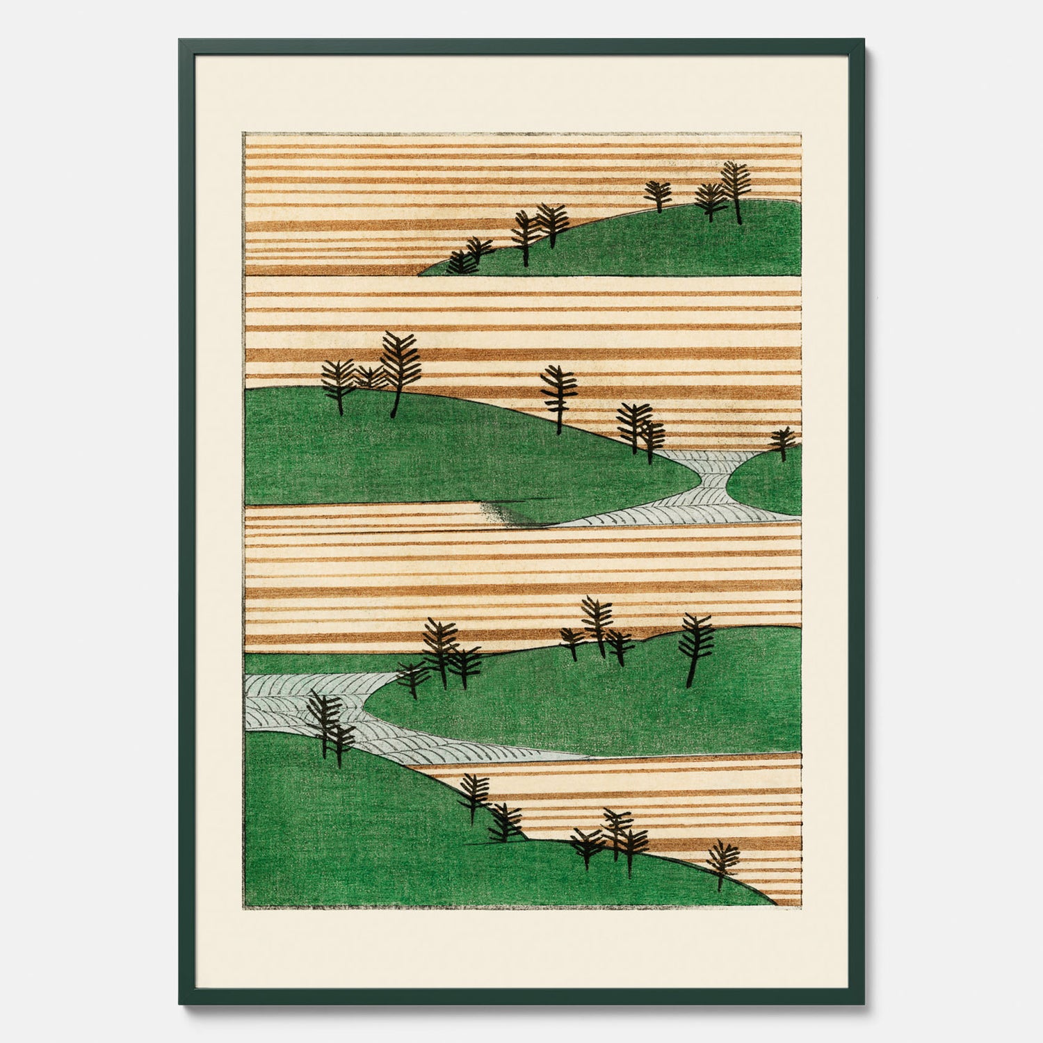 Japanskt Landskap poster  – Vintageposter av Watanabe Shōtei