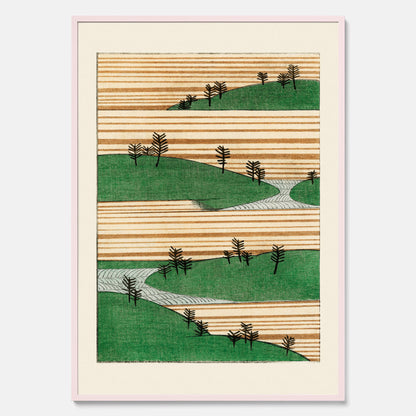Japanskt Landskap poster  – Vintageposter av Watanabe Shōtei