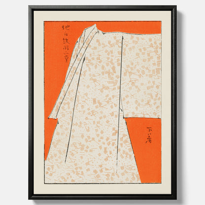 Canvastavla med "Japanese Robe" poster  – Vintageposter av Watanabe Shōtei