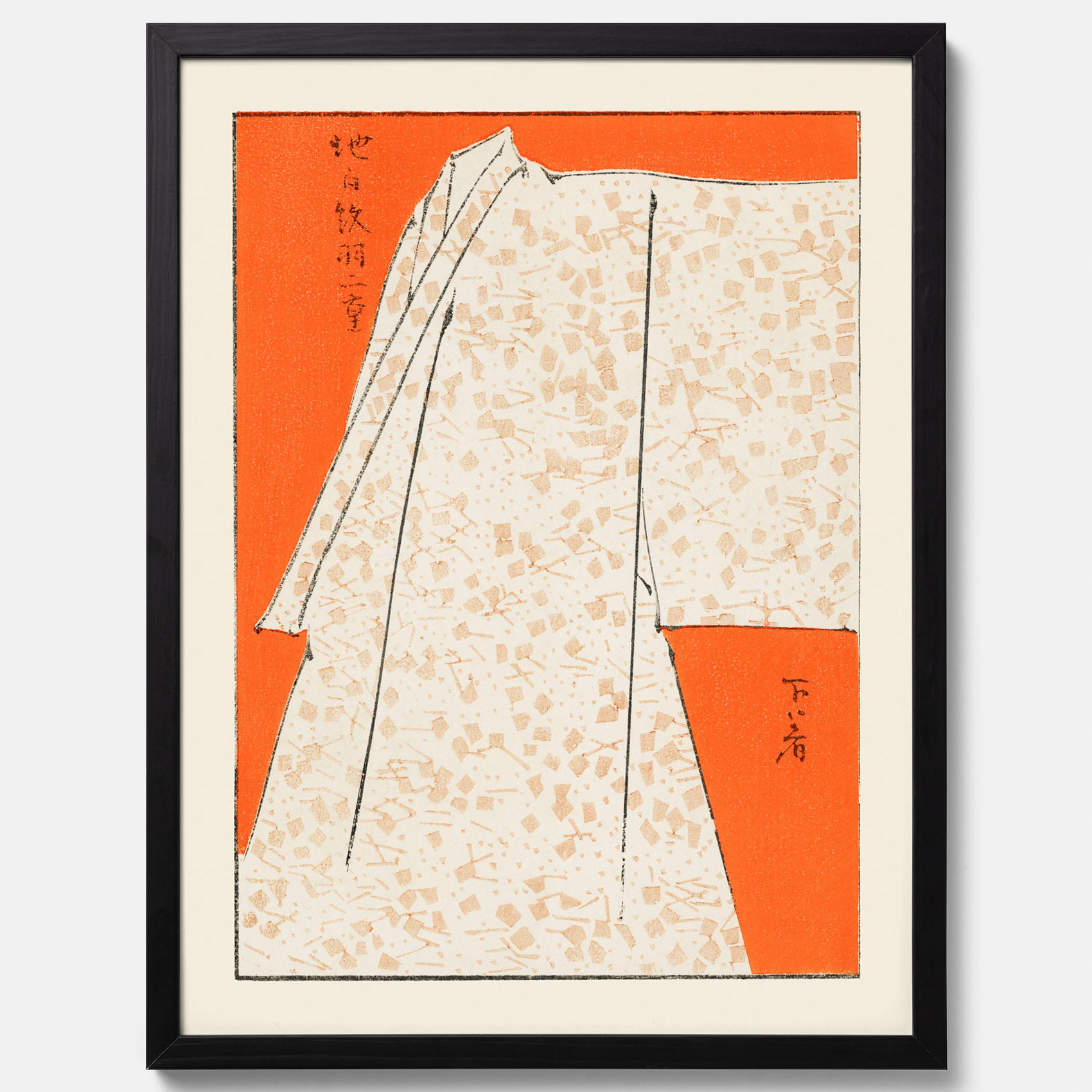 Tavla med &quot;Japanese Robe&quot; poster  – Vintageposter av Watanabe Shōtei