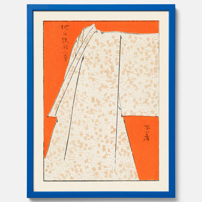 Tavla med &quot;Japanese Robe&quot; poster  – Vintageposter av Watanabe Shōtei